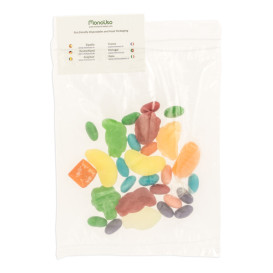 Sacchetti in PE Chiusura Zip e Tasca 16x22+20cm G200 (100 Pezzi)