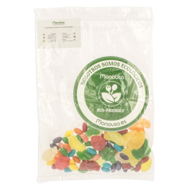 Sacchetti in PE Chiusura Zip e Tasca 23x32+26cm G200 (100 Pezzi)