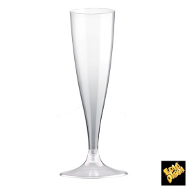 Calice Flute PLA Biodegradabile Trasparente 140ml 2P (20 Pezzi)