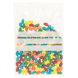 Sacchetti con Chiusura Zip e Bande 20x30cm G-160 (100 Pezzi)