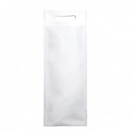Sacchetto Non Tessuto per Bottiglia Bianco 17+10x40cm (200 Pezzi)