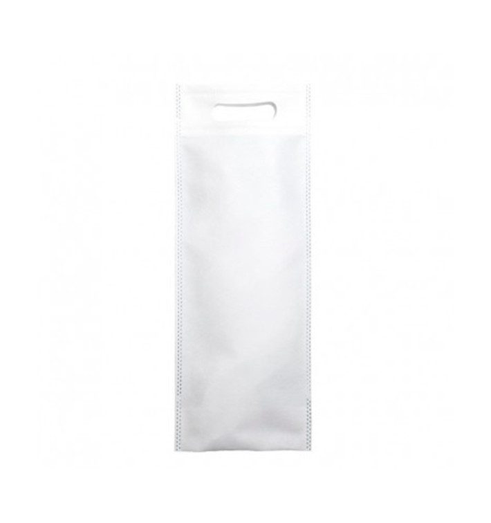 Sacchetto Non Tessuto per Bottiglia Bianco 17+10x40cm (200 Pezzi) Sacchetto Non Tessuto per Bottiglia Bianco 17+10x40cm (200 Pezzi)