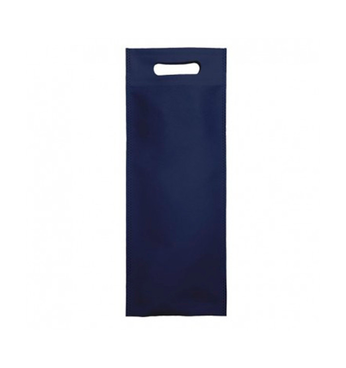 Sacchetto Non Tessuto per Bottiglia Blu 17+10x40cm (200 Pezzi) Sacchetto Non Tessuto per Bottiglia Blu 17+10x40cm (200 Pezzi)