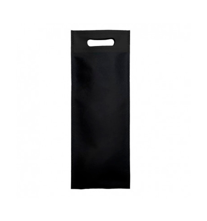 Sacchetto Non Tessuto per Bottiglia Nero 17+10x40cm (200 Pezzi) Sacchetto Non Tessuto per Bottiglia Nero 17+10x40cm (200 Pezzi)