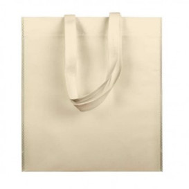 Sacchetto TNT Manico Lungo Crema 38x42cm (25 Pezzi)