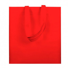 Sacchetto TNT Manico Lungo Rosso 38x42cm (25 Pezzi)