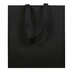 Sacchetto TNT Manico Lungo Nero 38x42cm (25 Pezzi)