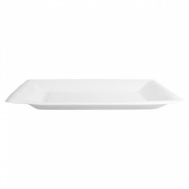Piatto di Carta Biocoated Bianco Quadrato 18cm (20 Pezzi)