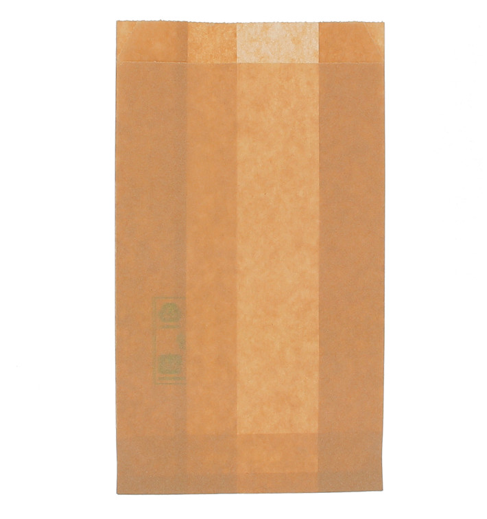 Sacchetto per Hamburger Antigrasso Kraft 12+6x20cm (1000 Pezzi) Sacchetto per Hamburger Antigrasso Kraft 12+6x20cm (1000 Pezzi)
