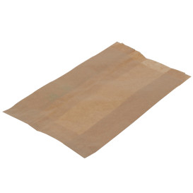 Sacchetto per Hamburger Antigrasso Kraft 12+6x20cm (1000 Pezzi)