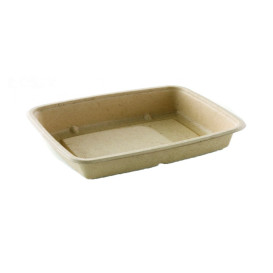 Contenitori Canna da Zucchero PLA 950ml 23x16,5x5cm (75 Pezzi)