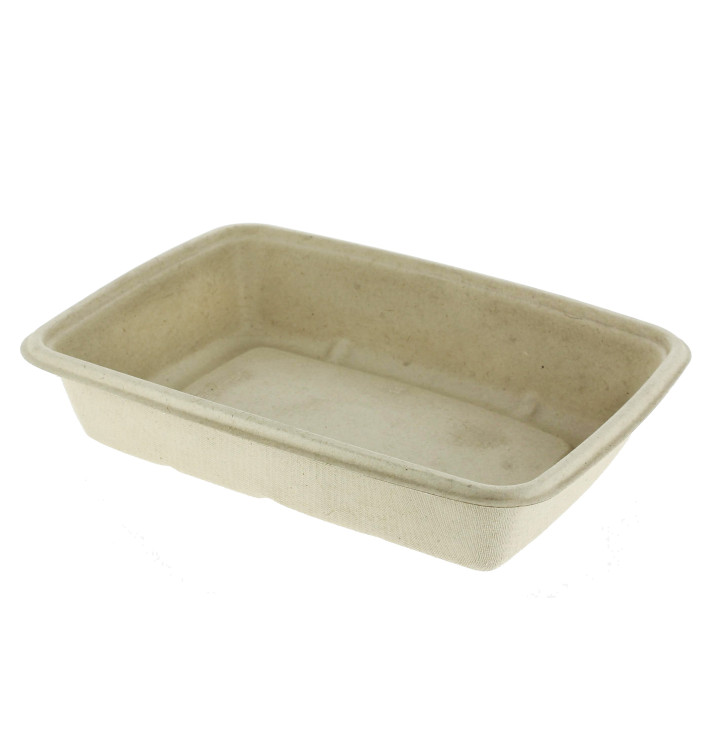 Contenitori Canna da Zucchero PLA 950ml 23x16,5x5cm (75 Pezzi) Contenitori Canna da Zucchero PLA 950ml 23x16,5x5cm (75 Pezzi)