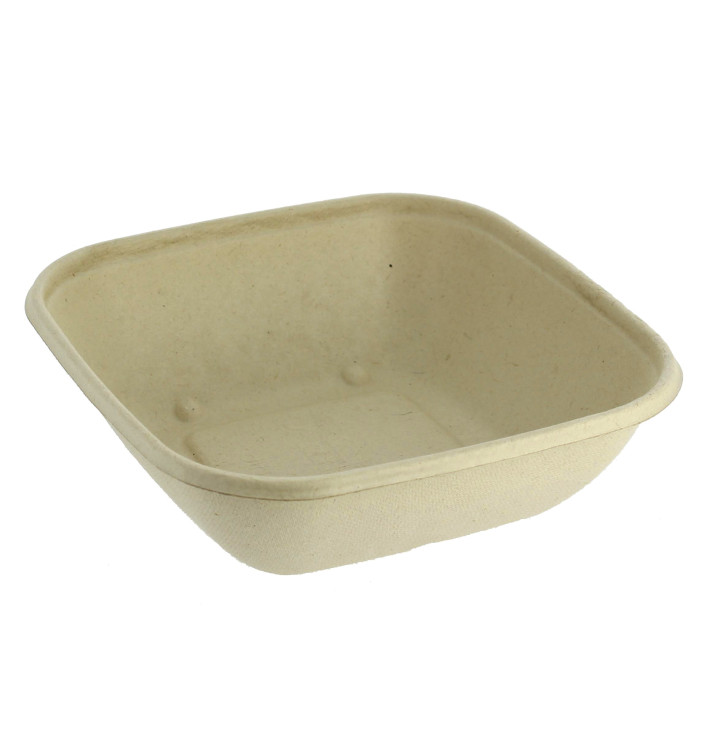 Ciotola Canna da Zucchero PLA 500ml 17x17x5cm (75 Pezzi) Ciotola Canna da Zucchero PLA 500ml 17x17x5cm (75 Pezzi)