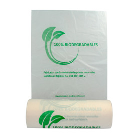 Rotoli sacchetti plastica Bio senza manici 22x37cm (3000 Pezzi)