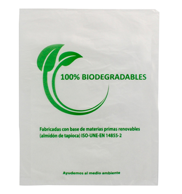 Sacchetti Plastica 100% Biodegradabile 35x48cm (1000 Pezzi) Sacchetti Plastica 100% Biodegradabile 35x48cm (1000 Pezzi)