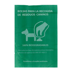 Sacchetto per escrementi per cani 100% bio 18x26cm (100 Pezzi)