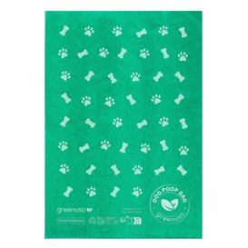 Sacchetto per escrementi per cani 100% bio 18x26cm (100 Pezzi)