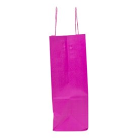 Sacchetto di carta fucsia con manici 100g 22+9x23 cm (200 unità)