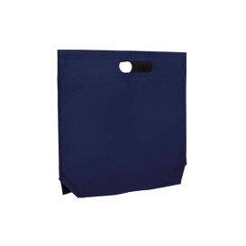 Sacchetto TNT Manico Fustellato Blu Elettrico 34+8x26cm (25 Pezzi)
