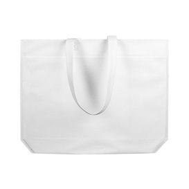 Sacchetto TNT Manico Lungo Bianco 48+10x35cm (200 Pezzi)