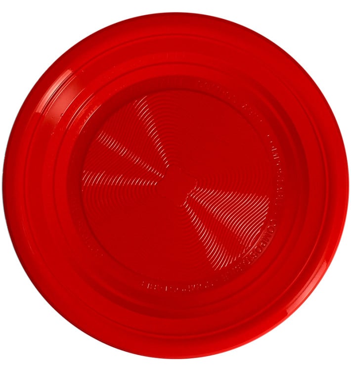 Piatto Amido Mais PLA Piani Rosso Ø170 mm (425 Pezzi) Piatto Amido Mais PLA Piani Rosso Ø170 mm (425 Pezzi)