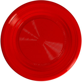 Piatto Amido Mais PLA Piani Rosso Ø170 mm (25 Pezzi)