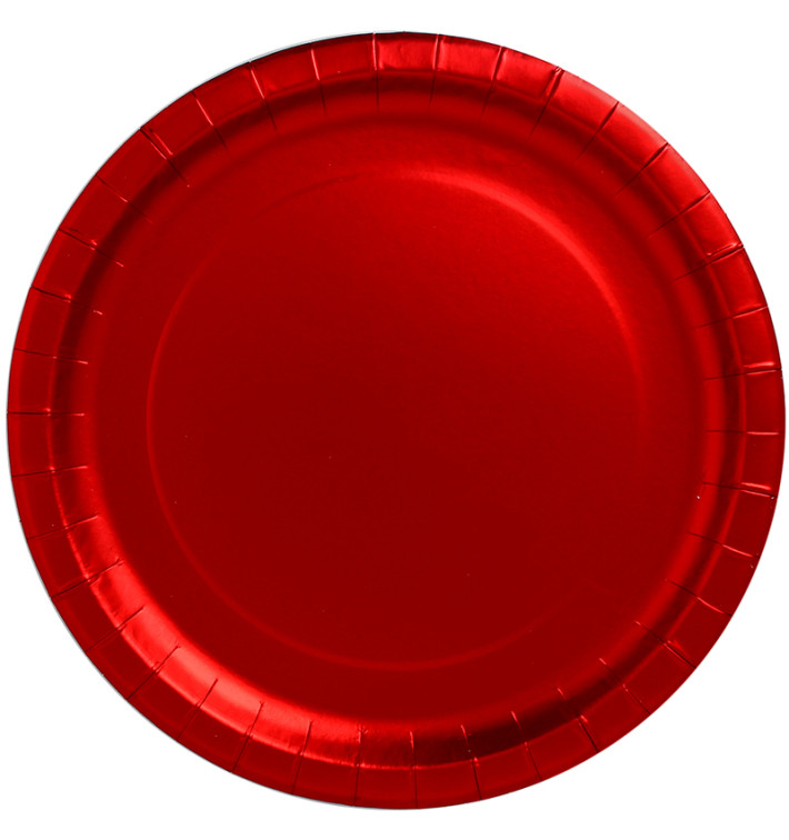 Piatto di Carta Tondo "Party" Rosso Ø340mm (3 Pezzi) Piatto di Carta Tondo "Party" Rosso Ø340mm (3 Pezzi)