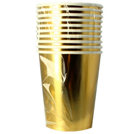 Bicchiere di Carta 9Oz/240ml Oro "Party" (300 Pezzi)