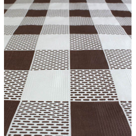 Tovaglia di Carta Taglio 1,2x1,2m "Quadro Marrone" 40g (400 Pezzi)