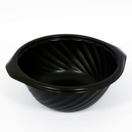 Contenitori Tondo PP Nero 550ml Ø149mm (100 Pezzi)