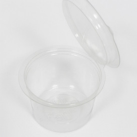 Contenitore Tondo Coperchio APET Transparente 80ml Ø70mm (50 Pezzi)