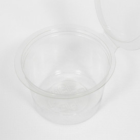 Contenitore Tondo Coperchio APET Transparente 80ml Ø70mm (50 Pezzi)