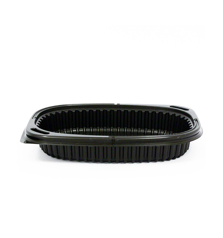 Contenitori Rettangolare PP Nero 400ml 190x140x32mm (40 Pezzi) Contenitori Rettangolare PP Nero 400ml 190x140x32mm (40 Pezzi)