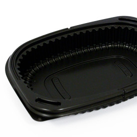 Contenitori Rettangolare PP Nero 400ml 190x140x32mm (480 Pezzi)
