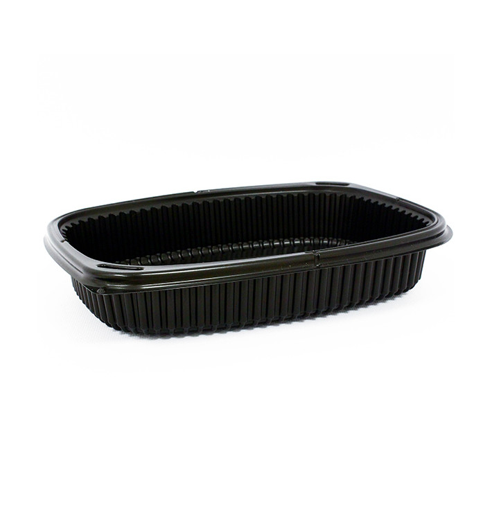 Contenitori Rettangolare Plastico PP Nero 1250ml 255x189x45mm (320 Pezzi) Contenitori Rettangolare Plastico PP Nero 1250ml 255x189x45mm (320 Pezzi)