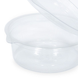 Contenitore Tondo Coperchio APET Transparente 250ml Ø120mm (40 Pezzi)