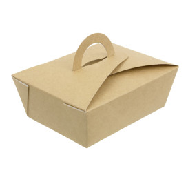 Contenitore di Cibo "Doggy Bag" Kraft 12x9x5cm (25 Pezzi)