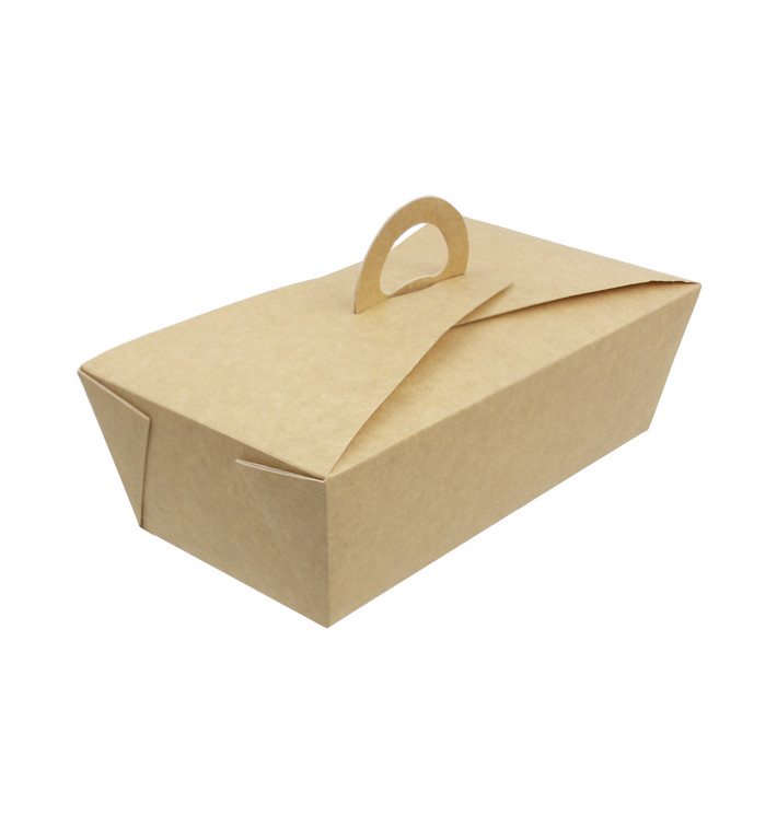Contenitore di Cibo "Doggy Bag" Kraft 20x10x7cm (20 Pezzi) Contenitore di Cibo "Doggy Bag" Kraft 20x10x7cm (20 Pezzi)
