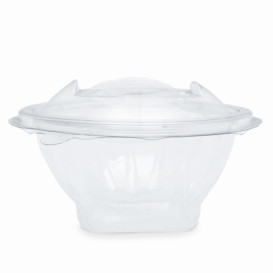 Insalatiera Tondo Coperchio APET Transparente 150ml Ø120mm (21 Pezzi)