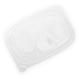 Coperchio PP Traslucido Contenitori 1050/1250ml 255x189x20mm (20 Pezzi)