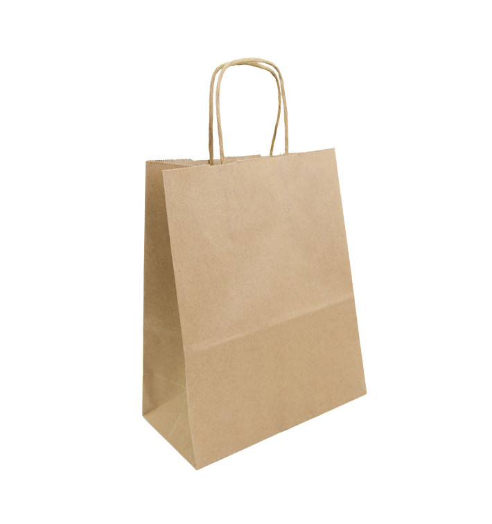 Buste Shopper in Carta Marrone 100g 22+11x27cm (25 Pezzi) Buste Shopper in Carta Marrone 100g 22+11x27cm (25 Pezzi)
