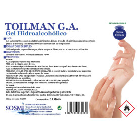 Gel igienico idroalcolico antibatterico 5.000ml (4 Pezzi)