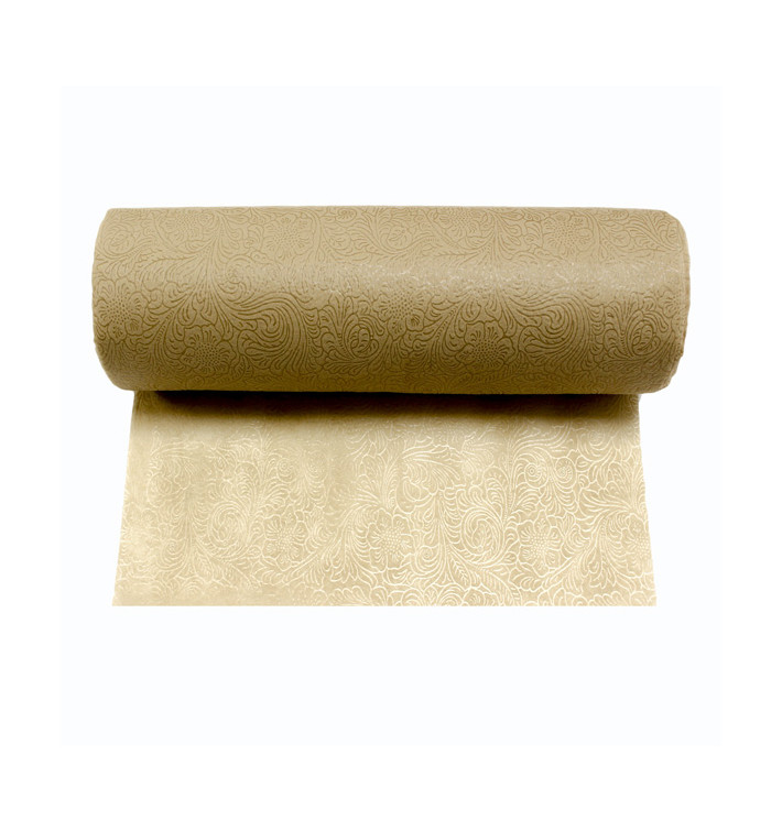 Tovaglia Rotolo Non Tessuto PLUS Beige 0,4x50m P30cm (6 Pezzi) Tovaglia Rotolo Non Tessuto PLUS Beige 0,4x50m P30cm (6 Pezzi)
