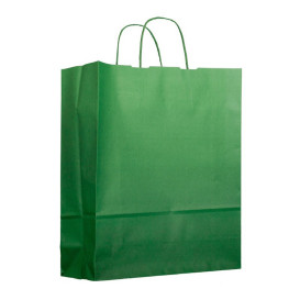 Buste Shopper in Carta Verde 100g 25+11x31cm (200 Pezzi)