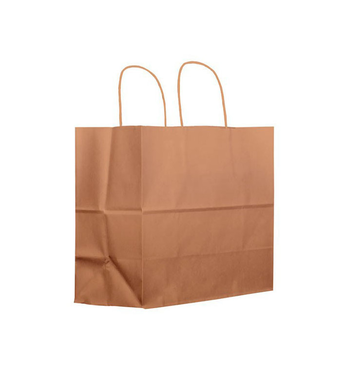 Buste Shopper in Carta Marrone 100g 27+14x26 cm (25 Pezzi) Buste Shopper in Carta Marrone 100g 27+14x26 cm (25 Pezzi)