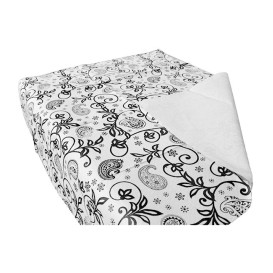 Tovaglia di Carta Taglio 1,2x1,2m "Cachemire Nero" 37g (300 Pezzi)