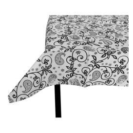 Tovaglia di Carta Taglio 1,2x1,2m "Cachemire Nero" 37g (300 Pezzi)