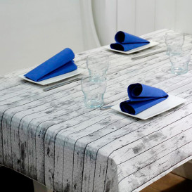 Tovaglia di Carta Taglio 1,2x1,2m "Legno Bianco" 37g (300 Pezzi)