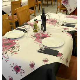 Tovaglia di Carta Taglio 1,2x1,2m "Bouquet" 37g (300 Pezzi)