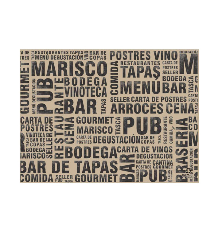 Tovaglietta di Carta 30x40cm Kraft "Gourmet" 40g (1.000 Pezzi) Tovaglietta di Carta 30x40cm Kraft "Gourmet" 40g (1.000 Pezzi)